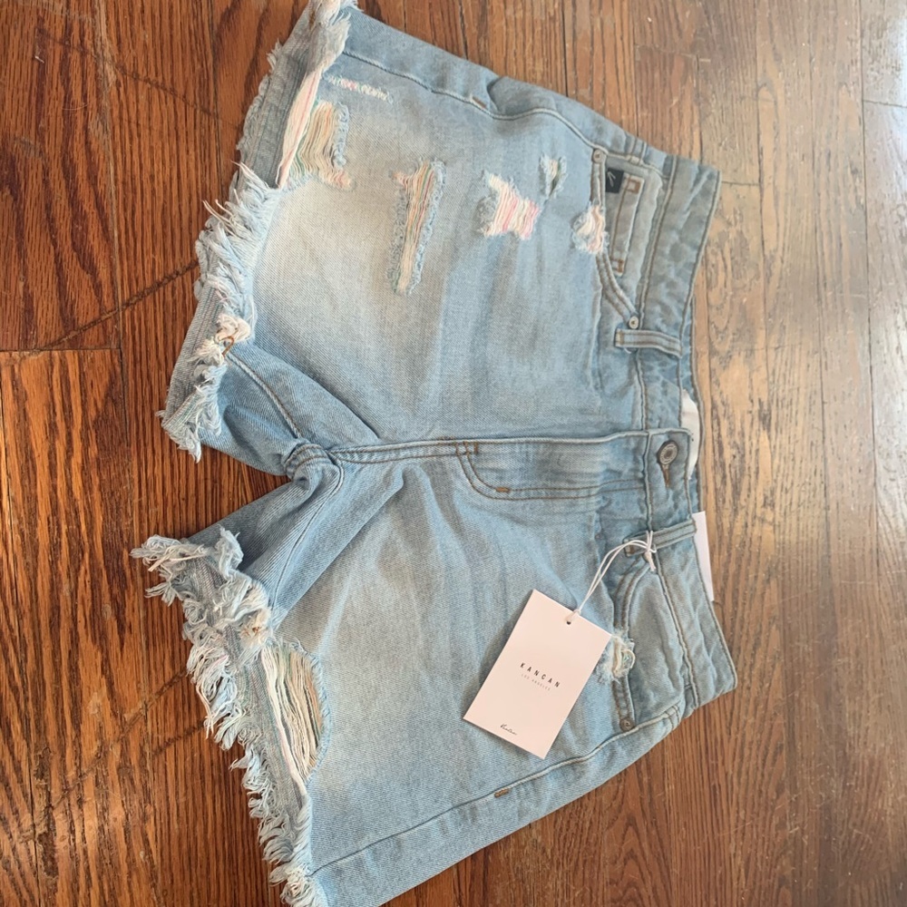 Distressed shorts